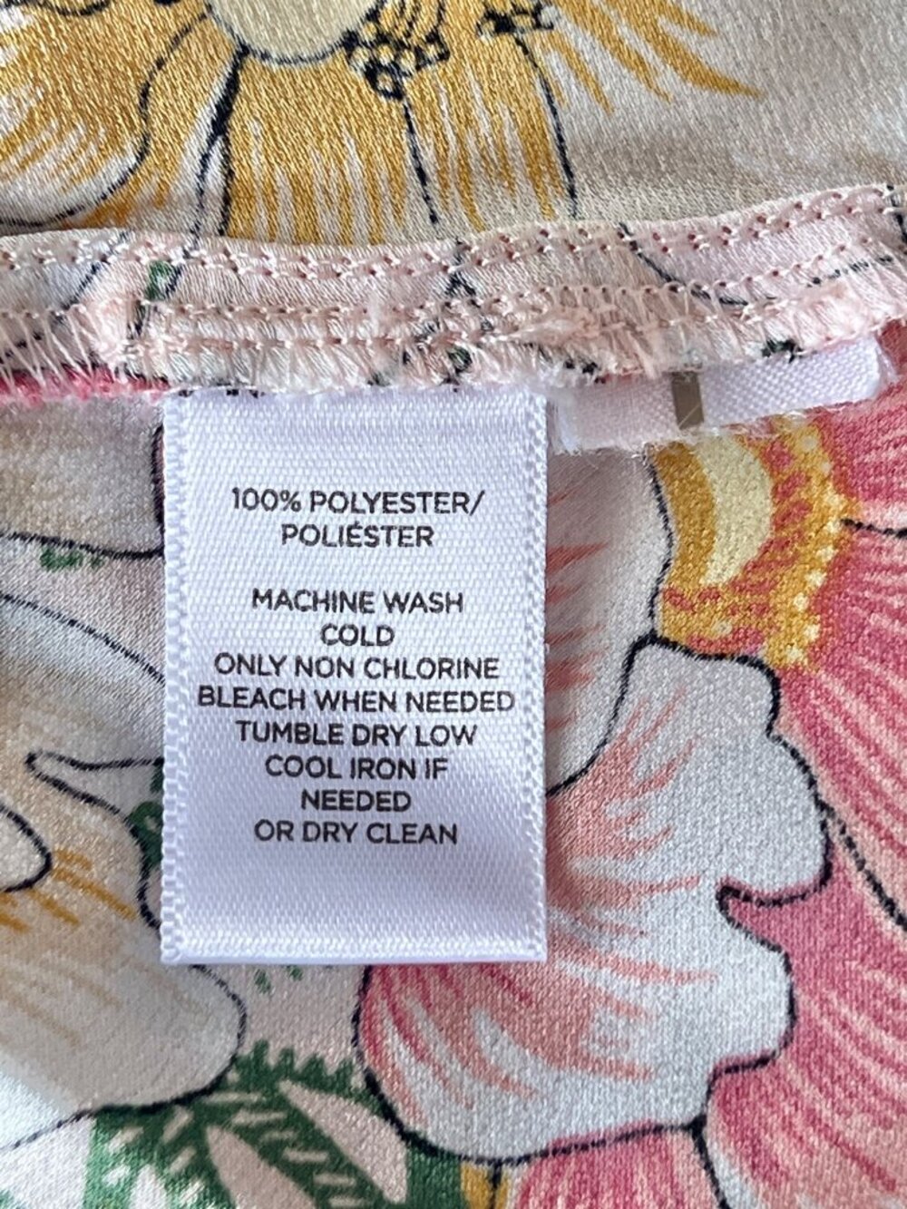 Loft Women's Size 8 Camelia Garden Floral Button-Up Dress 7.5" Ruffle Hem - Picture 7 of 10